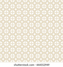 Seamless color pattern with symmetric geometric ornament. Abstract rhombuses and triangles background. Grill wallpaper. Vector illustration