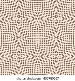 Seamless color pattern with symmetric geometric ornament. Abstract stylized floral background. Mosaic wallpaper. Vector illustration