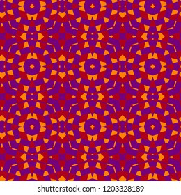 Seamless color pattern from a variety of geometric shapes.