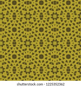 Seamless color pattern from a variety of geometric shapes.