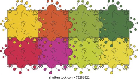Seamless color puzzles