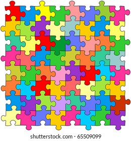 Seamless color puzzles background