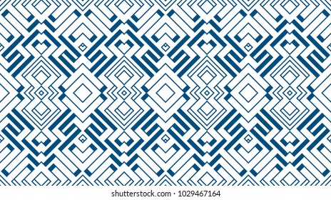 Seamless Color Retro Pattern Background. Vector Ornament