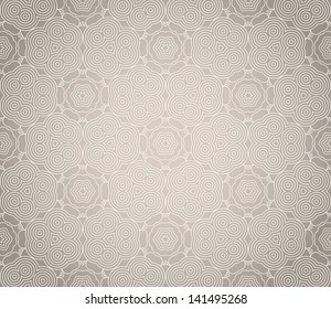 Seamless Color Retro Pattern Background, Vector Illustration