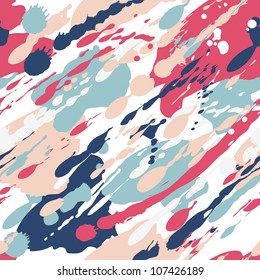 Seamless color splash pattern. Vector illustration