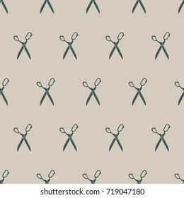 Seamless color tailor scissors pattern