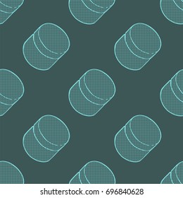 Seamless color vector cosmetics bottle pattern