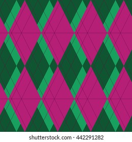 Seamless color vector geometric pattern