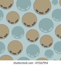 Seamless color vector pattern with abstract balls