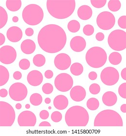 Seamless color vector pattern background with circles