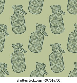 Seamless color vector water dispenser pattern