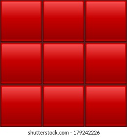 Seamless color wall tiles vector template.