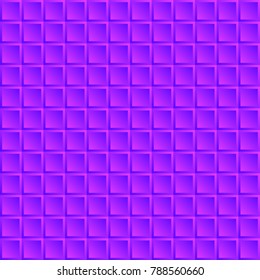 Seamless colored abstract background with violet squares. Futuristic wallpaper. Vector illustration.