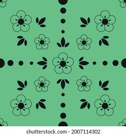 Seamless colored background pattern, various geometric shapes - Vector illustration