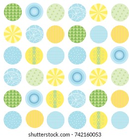 seamless colored balls vector