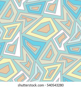 Seamless colored decorative geometric pattern. Vector illustration