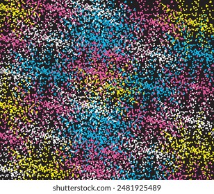 Seamless colored dot pattern vector.
