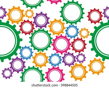 seamless Colored gears