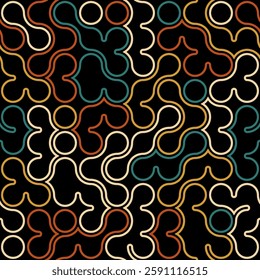 Seamless colored geometric pattern. Background for design and creativity, textures, covers, packaging, interior, prints and creative ideas
