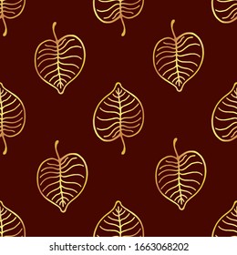 seamless colored herbal vector pattern
