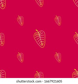 seamless colored herbal vector pattern