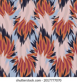 seamless colored leaf pattern for prints on fabrics, clothing, packaging, ceramics, covers, frames, bedding and for interior decoration