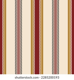 Patrón de color sin foco de la camisa de Boho a rayas. Diseño para textiles y gráficos de moda. Fondo rayado. Papel pintado moderno. Vector.