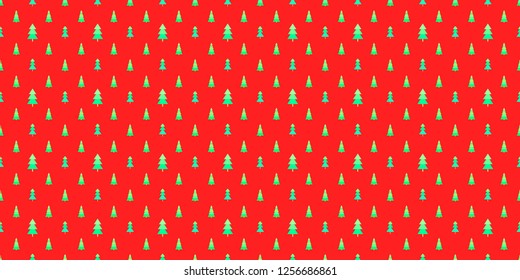 Seamless colored pattern with christmas trees. Abstract geometric wallpaper. Print for textiles, fabrics, polygraphy, posters