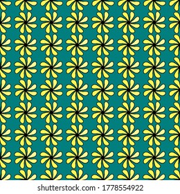 seamless colored pattern vector abstract fabric print with flowers vector illustration