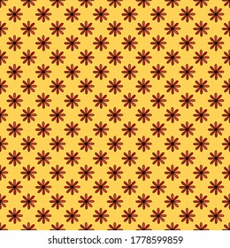 seamless colored pattern vector abstract fabric print with flowers vector illustration