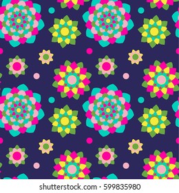 Seamless colored pattern. Vivid colors.