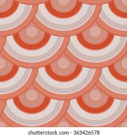seamless, colored, scaly circles