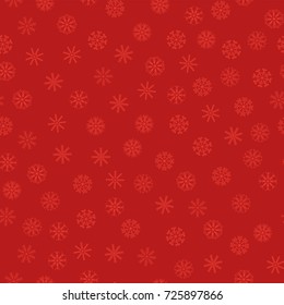 Seamless colored snowflakes pattern. Snowflakes background. Vector illustration.