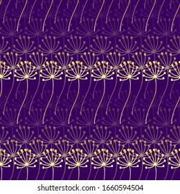 seamless colored vector floral pattern