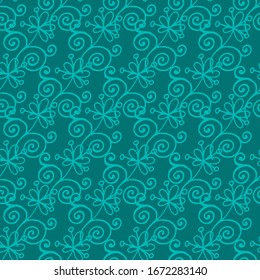 seamless colored vector floral pattern background