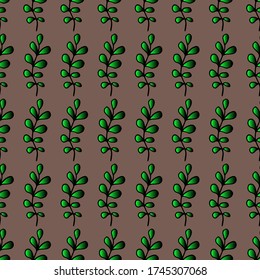 ilustración vectorial de color transparente fondo de patrón floral con impresión de tela de hojas