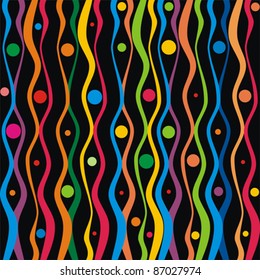 Seamless colorful abstract background. Strip pattern. Vector illustration.