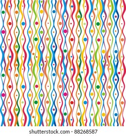 Seamless colorful abstract background. Strip pattern. Vector illustration.