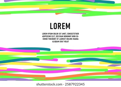 seamless Colorful abstract background with vibrant hand-drawn lines and modern design. Perfect for banners, presentations, posters, and creative projects.
