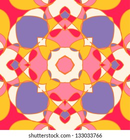Seamless colorful abstract background in violet, orange and pink