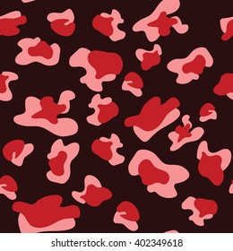 Seamless colorful abstract camouflage retro background