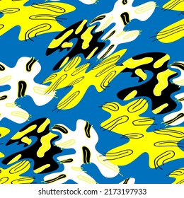 Seamless colorful abstract decorative pattern