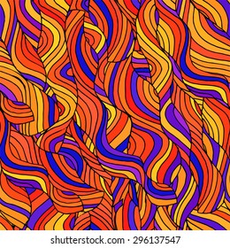 seamless colorful abstract hand-drawn pattern, vector illustration 