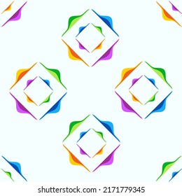 Seamless colorful abstract pattern. Print for carpet, textile, wallpaper, wrapping paper. Retro style Vector illustration.