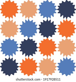 Seamless and Colorful Abstract Pattern Tile