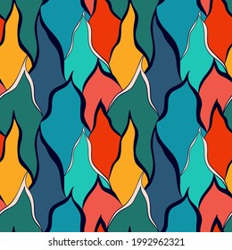 Nahtlose bunt abstrakte Muster für Tapeten, Textilien, Textur