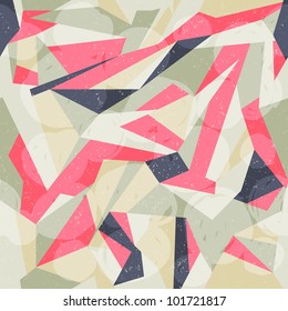 Seamless colorful abstract retro background