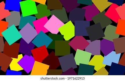 Seamless colorful abstract square pattern vector design