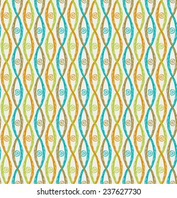 Seamless colorful abstract texture. Endless plaited background