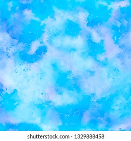 Seamless Colorful abstract vector background. Soft blue and purple watercolor stain. Watercolor painting. vector